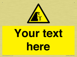 Custom Warning unstable cliff